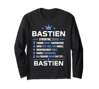 Définition Prénom Bastien personnalisé Humour Bastien Manche Longue