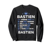 Définition Prénom Bastien personnalisé Humour Bastien Sweatshirt