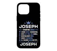 Définition Prénom Joseph personnalisé Humour Joseph Coque pour iPhone 16 Pro Max