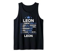 Définition Prénom Leon personnalisé Humour Leon Débardeur