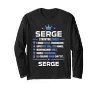 Définition Prénom Serge personnalisé Humour Serge Manche Longue