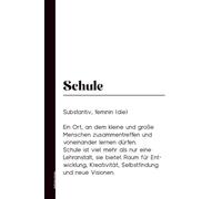 Definition Schule: Notizbuch Schulleitung ein kleines Geschenk für Schulleiter und Rektor perfekt für Schuldirektor und Lehrer zum Geburtstag Abschied oder Jubiläum das Notiz Buch A5 Dot Grid