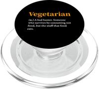 Définition végétarienne Chasse Humour Amoureux de Viande Anti Vegan PopSockets PopGrip pour MagSafe