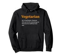 Définition végétarienne Chasse Humour Amoureux de Viande Anti Vegan Sweat à Capuche