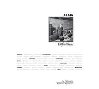 Définitions - Émile Chartier - Manucius Eds - broché - Essai