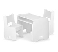 defiPad® Table Enfant avec 2 Chaises | Bureau Premium | Table Dessin Enfant avec Espace de Rangement | Bureau Fille | Meuble Chambre | Charge 80kg pour 2-8 Ans