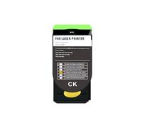 DEFIYAN Cartouche de Toner Version NA 70C1HK0 70C1HC0 70C1HM0 70C1HY0, Compatible avec CS310 CS410 CS510 CS310dn CX410de CX510, Options de Couleur(70C1HK0-BK 4K)