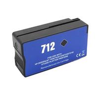 DEFIYAN Cartouche d'encre 712XL Compatible Compatible avec imprimante à Jet d'encre DesignJet T210 T230 T250 T650 T630 Couleur 3ED71A(1pcs Black)