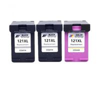 DEFIYAN Cartouche d'encre Compatible 121 121XL Compatible avec Photosmart C4750 C4780 C4783 C4785 C4788 C4793 C4795(2BK 1COLOR)