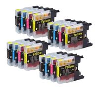 DEFIYAN Cartouche d'encre Compatible avec LC1280 LC1240 Compatible avec MFC-J280W J430W J435W J5910DW J625DW J6510DW J6910DW DCP-J725DW(4 Set)