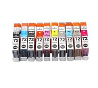 DEFIYAN Cartouche d'encre Compatible Compatible avec 72 PGI 72 Compatible avec imprimante à Jet d'encre Pro-10 Pro-10s(1 Set)