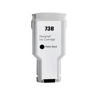 DEFIYAN Cartouche d'encre Compatible Compatible avec imprimante HP738 DesignJet T950 T850, Pigment 676M6A 676M7A 676M8A 498N8A Couleur(300ML - 738BK)