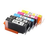 DEFIYAN Cartouche d'encre Compatible Compatible avec imprimantes 178XL, Compatible avec Photosmart 5510 5511 5512 5514 5515 5520 5521 6510 6512 6515 6520 6521(5PCS(C M Y BK PK))