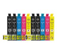 DEFIYAN Cartouche d'encre Compatible Compatible avec imprimantes T212XL T212 212XL Expression XP-4100 XP-4105 Workforce WF-2830 WF-2850(10PCS (4BK 2C 2M 2Y))