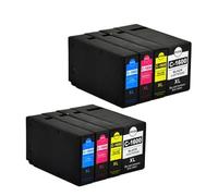 DEFIYAN Cartouche d'encre Compatible PGI-1600 Noir Cyan Magenta Jaune PGI1600 PGI-1600XL Compatible avec imprimante MAXIFY MB2060 MB2360 MB2760 MB2160(2 Sets)