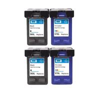 DEFIYAN Cartouche d'encre de Remplacement 56XL 57XL, Compatible avec Les imprimantes 450 450cbi 450ci F4140 F4180 5150 5550 Compatible avec modèles 56 57(2BLACK 2COLOR)