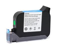DEFIYAN Cartouche d'encre de Remplacement JS12, Compatible avec imprimante à Jet d'encre Thermique Portable, Encre à solvant écologique à séchage Rapide, 600DPI, 12.7mm, 1 pièce(Green)