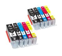 DEFIYAN Cartouche d'encre PGI450 CLI451 XL, Compatible avec Les imprimantes IP7240 MG5440 MG5540 MG6440 MG6640 MG5640 MG6450 MX924 MX724 IX6840(2 Set 5 Color)