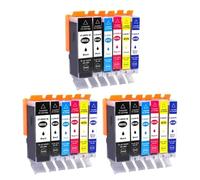 DEFIYAN Cartouche d'encre PGI680XL PGI680 CLI681 CLI681XL, Compatible avec Les imprimantes TS8360 TR8660 TS9565 TS8160 TS8260(6Color 3set)