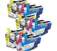 DEFIYAN Cartouche d'encre pigmentée Compatible Europe LC427BK LC427 avec Puce Compatible avec imprimantes MFC-J5955 J6955 J6957 J6959 HL-J6010D(3SET)