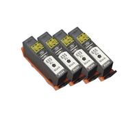 DEFIYAN Cartouches d'encre compatibles 655 655XL, 5 pièces, avec Puce, Compatible avec 3525 5525 4615 4625 4525 6520 6525 6625(4 Black)