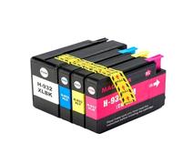 DEFIYAN Cartouches d'encre compatibles Compatible avec Office Jet 6100 6600 6700 7110 7610 7612, 4 Paquets, modèles de Remplacement Compatible avec HP932XL HP933XL(1SET 932XL 933XL)