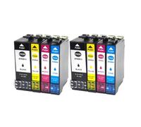 DEFIYAN Jeu de Cartouches d'encre 702 XL compatibles Compatible avec imprimante Workforce Pro WF 3720 WF 3725 DWF WF3720DW DWF WF 3730 3733(2 Set)
