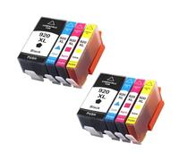 DEFIYAN Jeu de Cartouches d'encre compatibles 920XL, Compatible avec imprimantes Officejet 6000 6500 6500A 7000 7500 7500A, avec Puce, Encre 4 Couleurs(920XL-2set)