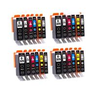 DEFIYAN Jeu de Cartouches d'encre compatibles BCI-325 326, Compatible avec MG5230 MG5130 MG6130 MG8130 6230 8230 5330 IP4830 IP4930 MX883 IX6530, 1/2/3/4 Paquets(6Color 4set)