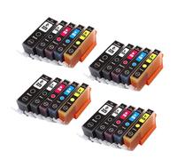 DEFIYAN Jeu de Cartouches d'encre compatibles BCI-325 326, Compatible avec MG5230 MG5130 MG6130 MG8130 6230 8230 5330 IP4830 IP4930 MX883 IX6530, 1/2/3/4 Paquets(5Color 4set)