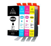 DEFIYAN Jeu de Cartouches d'encre compatibles Compatible avec Officejet Pro 6970 6950 6960 6966 6968 6974 6975, imprimantes Tout-en-Un 905XL 909XL(1SET)
