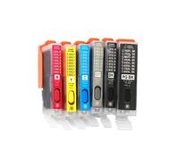 DEFIYAN Jeu de Cartouches d'encre universelles, Compatible avec imprimantes MG5580 7580 MX728 MX928 920 928 MG6680 5680 IX6780 6880 8700 PGI850 CLI851(6COLOS1SET)