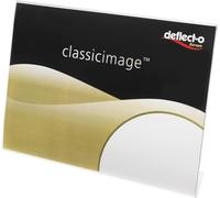 Deflect-o A5 paysage Porte-affiche incliné - Transparent