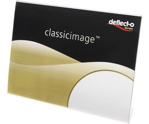 Deflect-o A5 paysage Porte-affiche incliné - Transparent