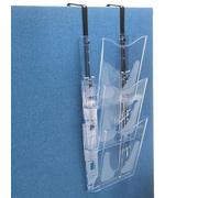 Deflect-O Support suspendu pour magazine orientation portrait Transparent