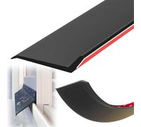 Déflecteur Adhésif En Caoutchouc, Barrière D'eau Pour Rebord De Fenêtre Longueur 0.5m-5m Découpable, Résistant À L'usure, Biseau À 135°+5cm Déflecteur Empêche Les Fuites De Pluie(5.5cmx500cm)
