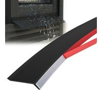 Déflecteur Adhésif En Caoutchouc, Flexibilité Sans Dommage, Empêche Les Fuites De Pluie, Largeur 45/55mm Barrière D'eau Pour Seuil De Porte Et De Fenêtre, Facile À Installer(4.5cmx300cm)