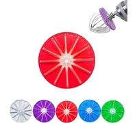 Déflecteur anti-éclaboussures pour de batteur sur socle, compatible avec les fouets à 6 fils, accessoire racleur pour mixeur (rouge, batteurs à bol relevable)