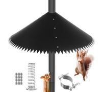 Déflecteur Anti-écureuils - Protection Anti-écureuils | Protection À Ressort | Résistante Aux Intempéries Pour Arbres, Balcons, Terrasses, Facile À Installer, Sécurise Vos pllantes Et Nourriture