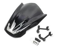 Deflecteur Bulle Compatible Avec Yamaha Pour MT07 Pour FZ07 2013 2014 2015 2016 2017 Wolf Line Déflecteur De Vent Moto Pare-vent Avant Support(Black)