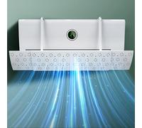 Déflecteur Climatisation, Déflecteur de climatisation, Anti-soufflage droit, Rétractable seulement 95cm, Blanc