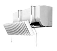 Déflecteur Climatisation Murale, Cache Climatiseur Intérieur, Déflecteur Air pour Split, 85 cm Large, 25 cm Haut, Blanc
