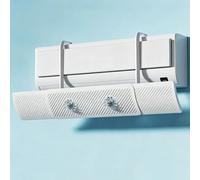 Deflecteur Climatisation Murale Télescopique, Déflecteur Climatisation Split et Murales, Conception à Double Ventilateur, Évite les Courants d'Air Directs