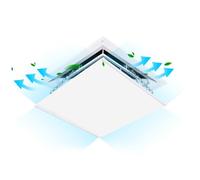 Deflecteur Climatisation Plafond, Empêchent Le Soufflage Direct D'air Froid, Déflecteur de Vent de Climatisation Centrale for Évents, Maison, Centres Commerciaux, Bureaux