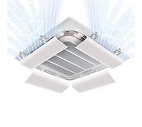 Déflecteur d'aération de plafond, déflecteur de climatiseur pour climatisation centrale, déflecteur de vent réglable en ABS, déflecteur aide à refroidir/chauffer la circulation de l'air