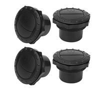 Déflecteur D'aération de Tableau de Bord, Bouton Noir, Style Universel, Trou de 60mm, 4 Pièces, pour Camping-car, Bus, Yachts