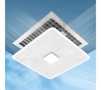 Déflecteur d'aération, réglable, déflecteur d'aération, déflecteurs d'aération de Plafond carrés, déflecteur d'aération de Plafond avec Crochet (30x30cm/13x13in)