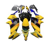 Déflecteur d'aileron Avant Moto Kit Complet de carénages en Plastique pour Moto pour ZX10R 2008, 2009 et 2010, Noir Brillant