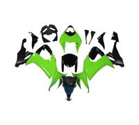 Déflecteur d'aileron Avant Moto Kit Complet de carénages en Plastique pour Moto pour ZX10R 2008, 2009 et 2010, Noir Brillant