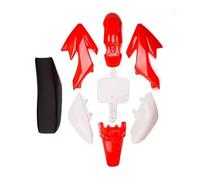 Déflecteur d'aileron Avant Moto Kit de carénage en Plastique + Cache latéral en Mousse pour Moto Tout-Terrain pour CRF50 pour XR50 50cc 70cc 90cc 110cc 125cc 140